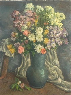 C. Griffin, American 20th C  Floral Bouquet Still Life in a Vase, 20th C.