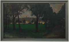 C. Levick - Framed Mid 20th Century Oil, A Park Corner in Harrogate