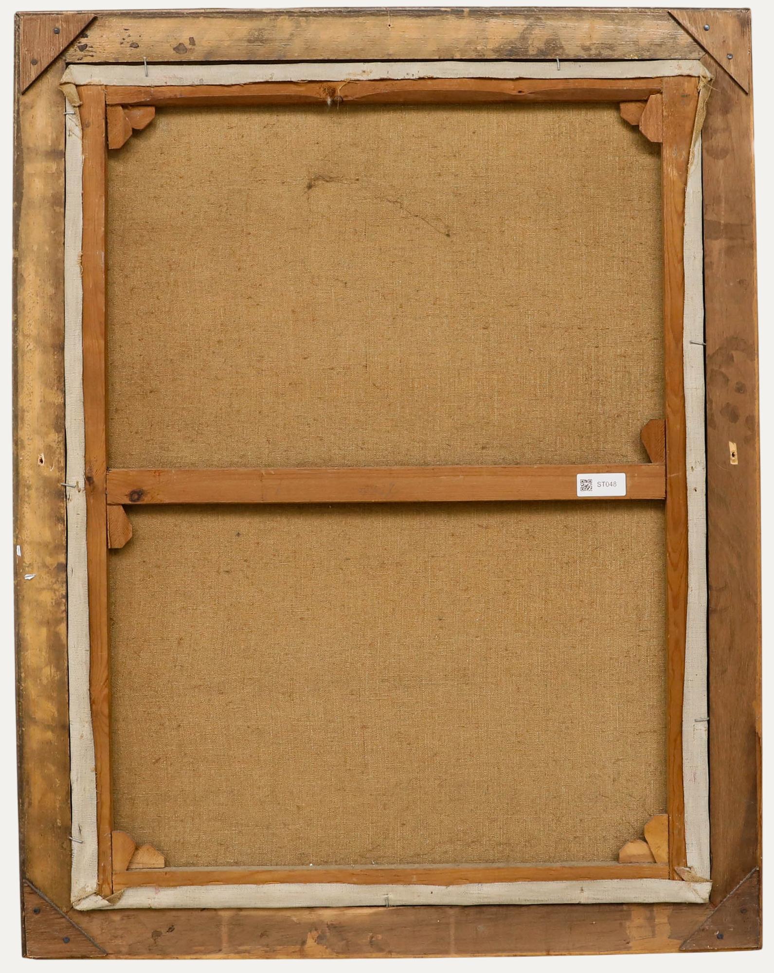 C. Lisen - Óleo enmarcado de principios del siglo XX, Bodegón con maqueta de barco - Still-Life Painting Marrón de Unknown