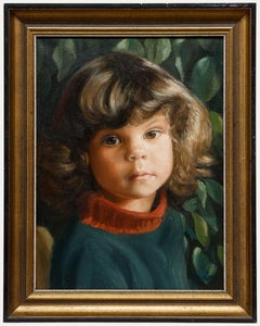 C. Reuter - Olio del XX secolo, Ritratto di un bambino