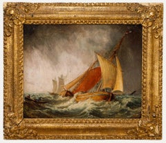 C. Sparling  - 19th Century Oil, Sailing in the Eye of the Storm