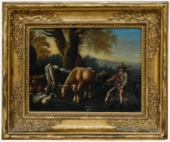c.1700 Öl - An der Tränke