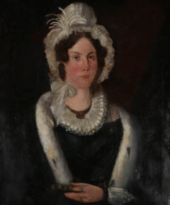 c.1830 Oil - Lady In An Ermine Stole