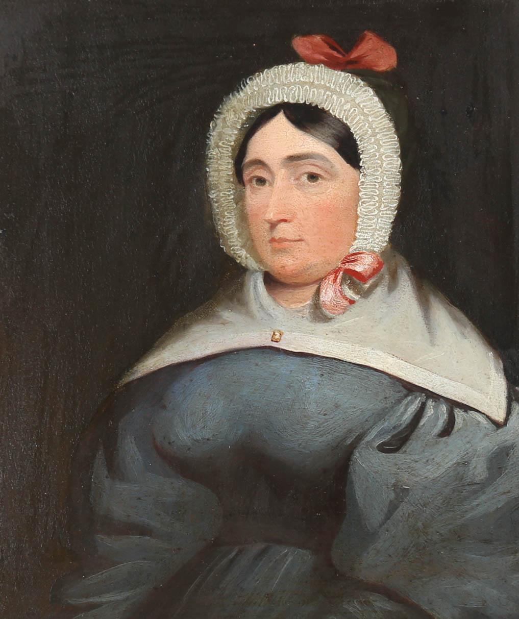 c.1840 Oil - Portrait Of Miss 