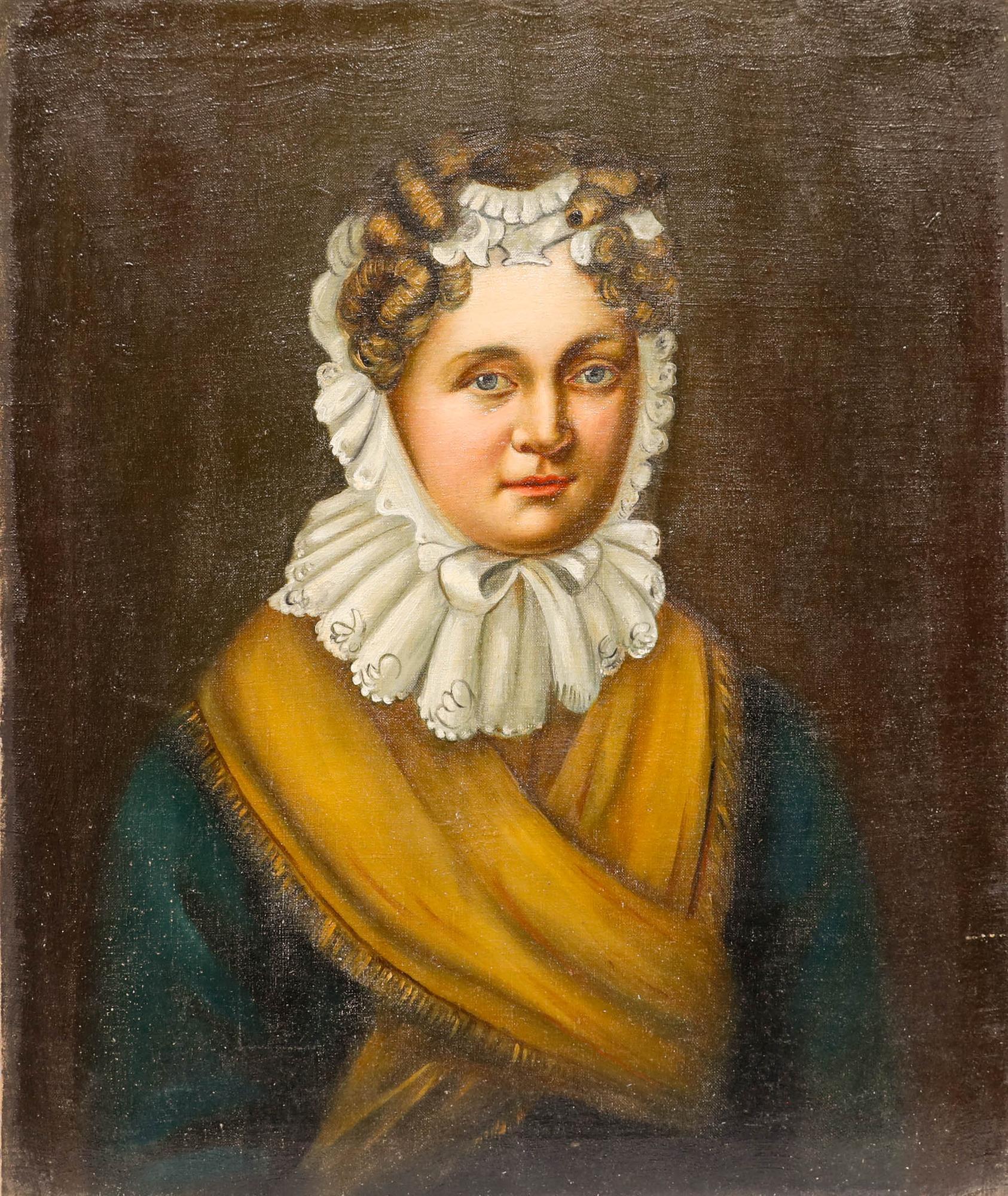 c.1880 Oil - Mrs von Marschall - Painting by Unknown