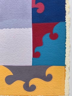 Cactus Landscape  (Comanche Native American surrealist painting)