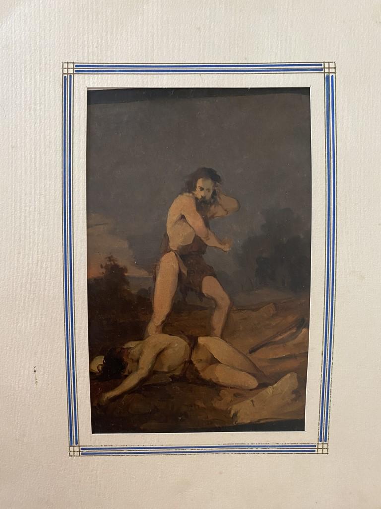 Cain und Abel – Ölgemälde – frühes 20. Jahrhundert – Painting von Unknown