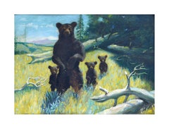 California Brown Bear Family 1920