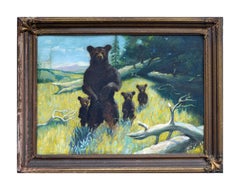 California Brown Bear Family 1920