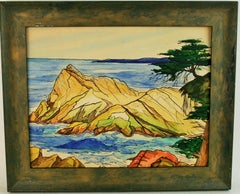 California Cypress Sea Coast Landscape