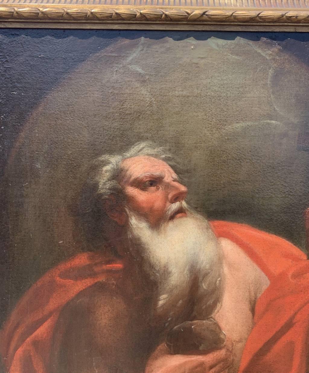 Camillo Sagrestani Werkstatt Toskana - 17. Jahrhundert Figurenmalerei - Heiliger Hieronymus (Brown), Figurative Painting, von Unknown