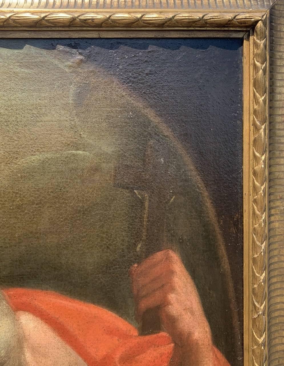 Camillo Sagrestani Werkstatt Toskana - 17. Jahrhundert Figurenmalerei - Heiliger Hieronymus im Angebot 1
