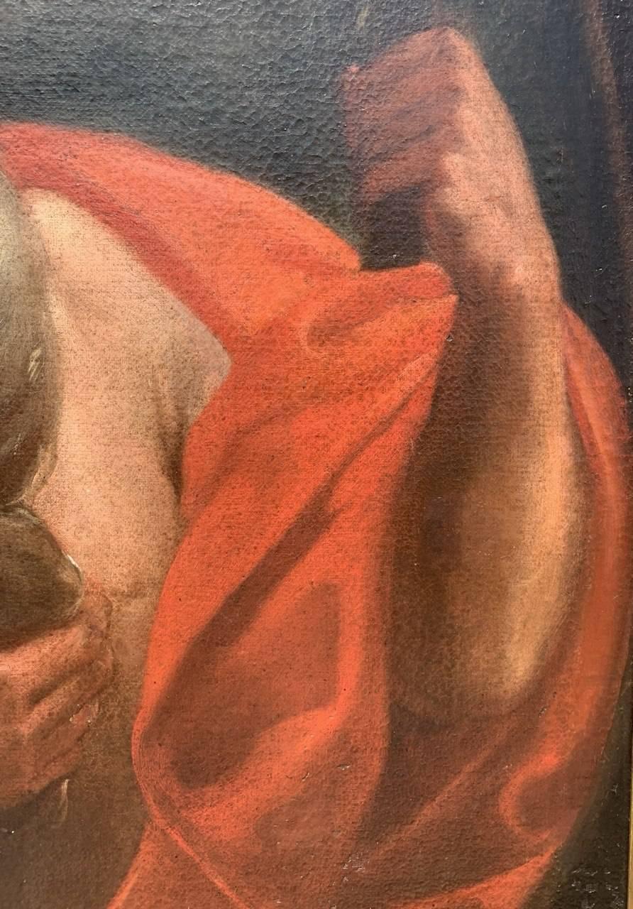 Camillo Sagrestani Werkstatt Toskana - 17. Jahrhundert Figurenmalerei - Heiliger Hieronymus im Angebot 3