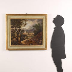 Campania Landscape with Figures and Buildings, Giacomo Micheroux, XIXth century