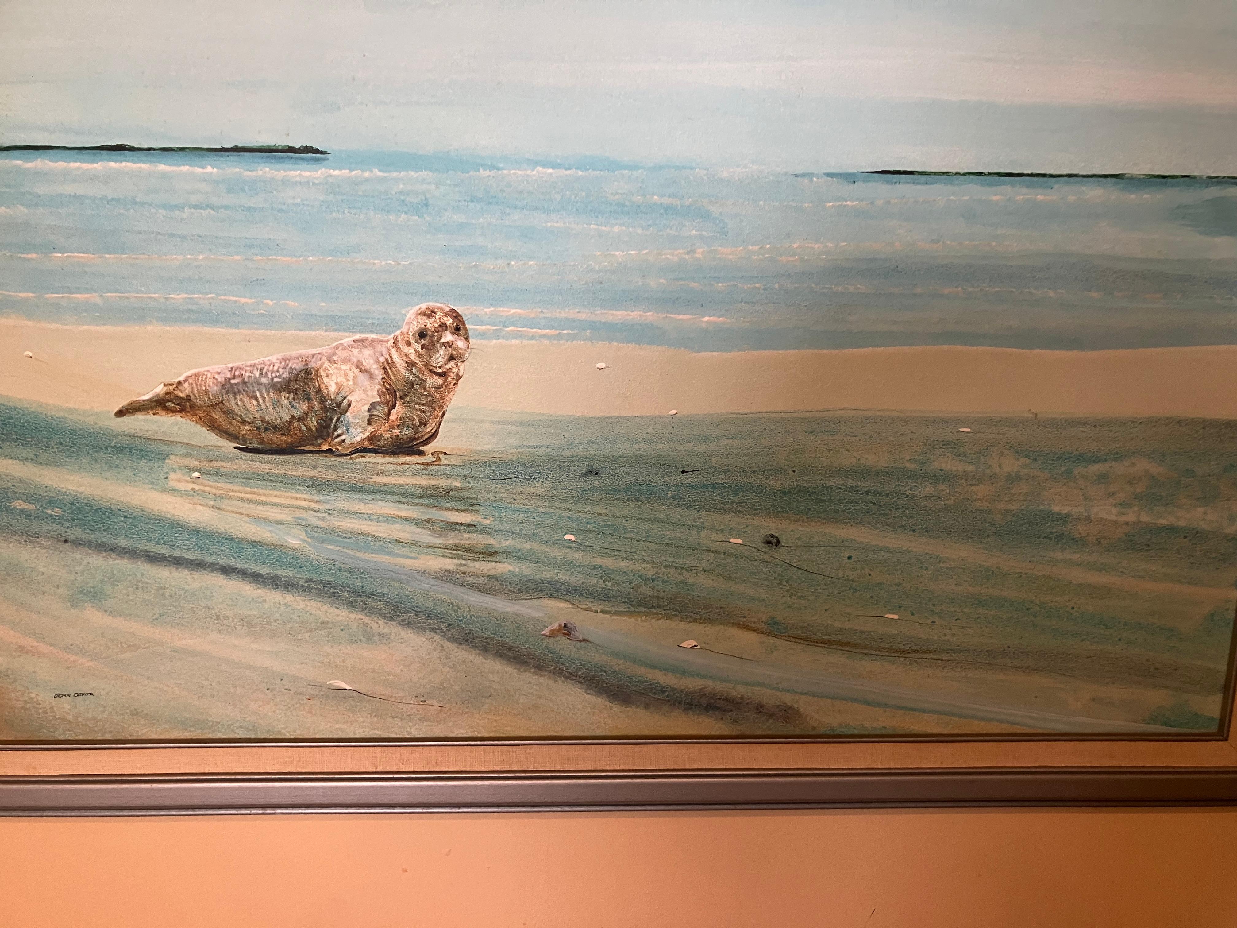 Cape Cod Strand Donn DeVita (Braun), Animal Painting, von Unknown