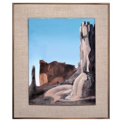 Paesaggio smaltato in rame 'Capitol Reef' di Irwin Whitaker