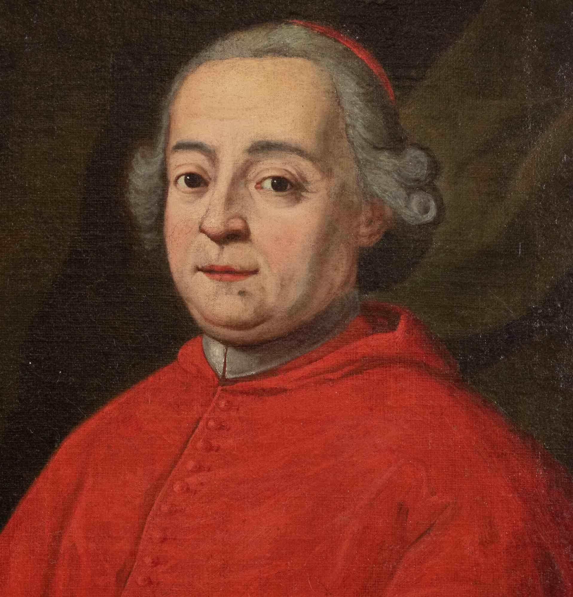 Cardinal with Missive - Peinture d'un inconnu - 17ème siècle - Maîtres anciens Painting par Unknown