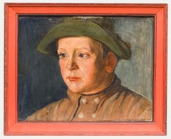Antique Carl Baum (1892-1966) - 1936 Oil, Portrait of Reinhard Vogel
