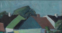 Carl Berndtsson (1902-1982) - Swedish School 20th Century Oil, Rooftops