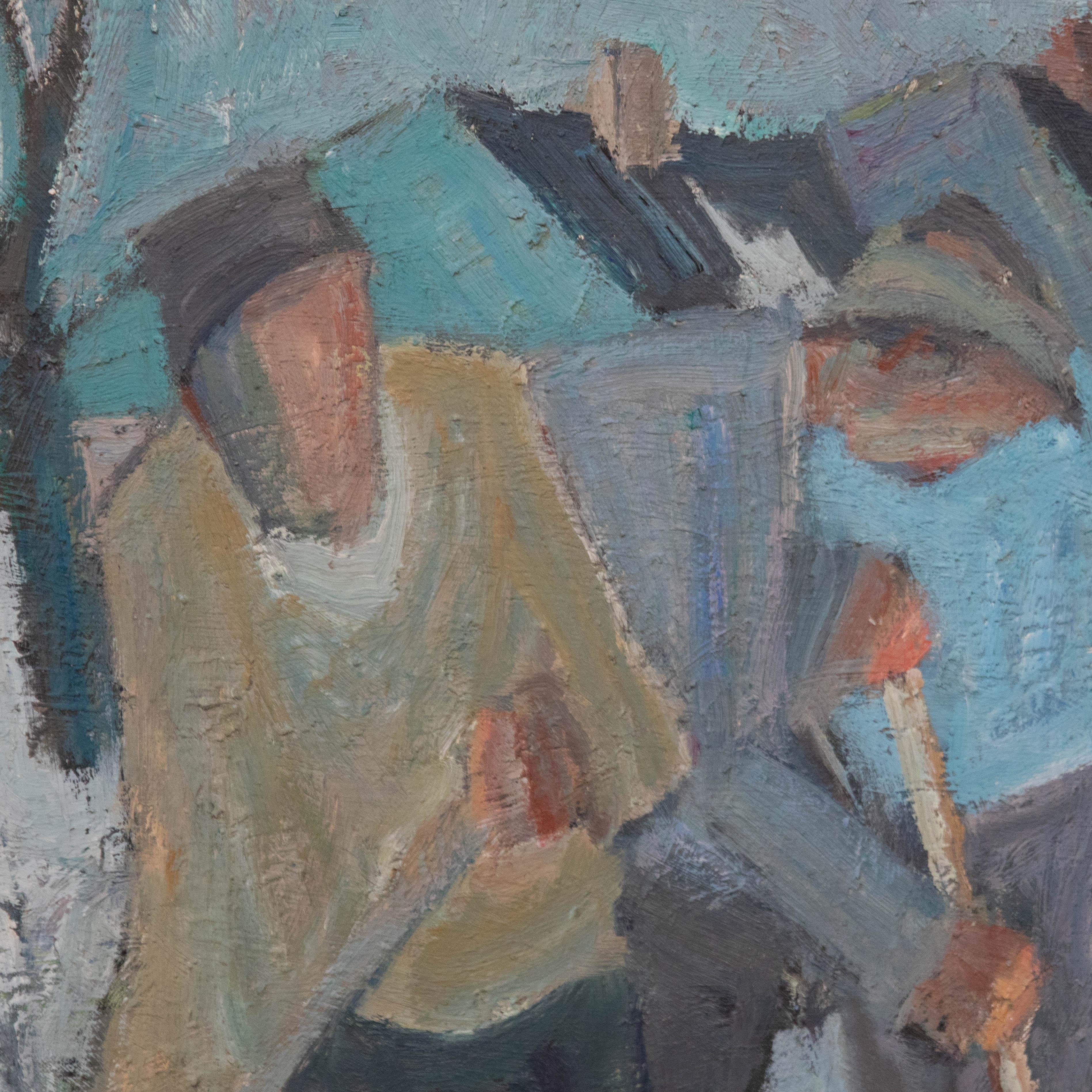 Carl Berndtsson (1902-1982)- original oil painting. Signed to the lower right. Presented in a sleek silver coloured frame. On canvas on stretchers.