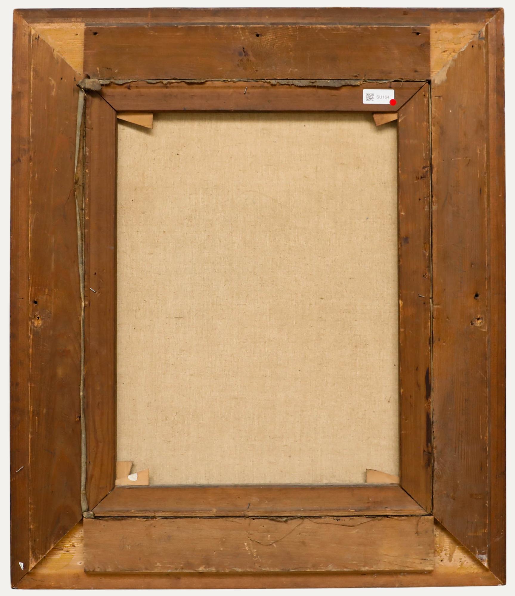 Carl Haver (1859-1920) - Gerahmtes Öl von 1910, Junge Frau beim Stricken (Schwarz), Figurative Painting, von Unknown