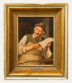 Carl Siegfried Stoitzner (1866-1943) - Early 20th Century Oil, The Cellar Master