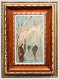 Carlo K Hansen - Framed 20th Century Oil, Winter Landscape