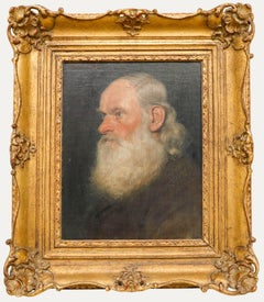 Carlo Nieper (1869-1938) - 1893 Oil, Portrait of a Bearded Man