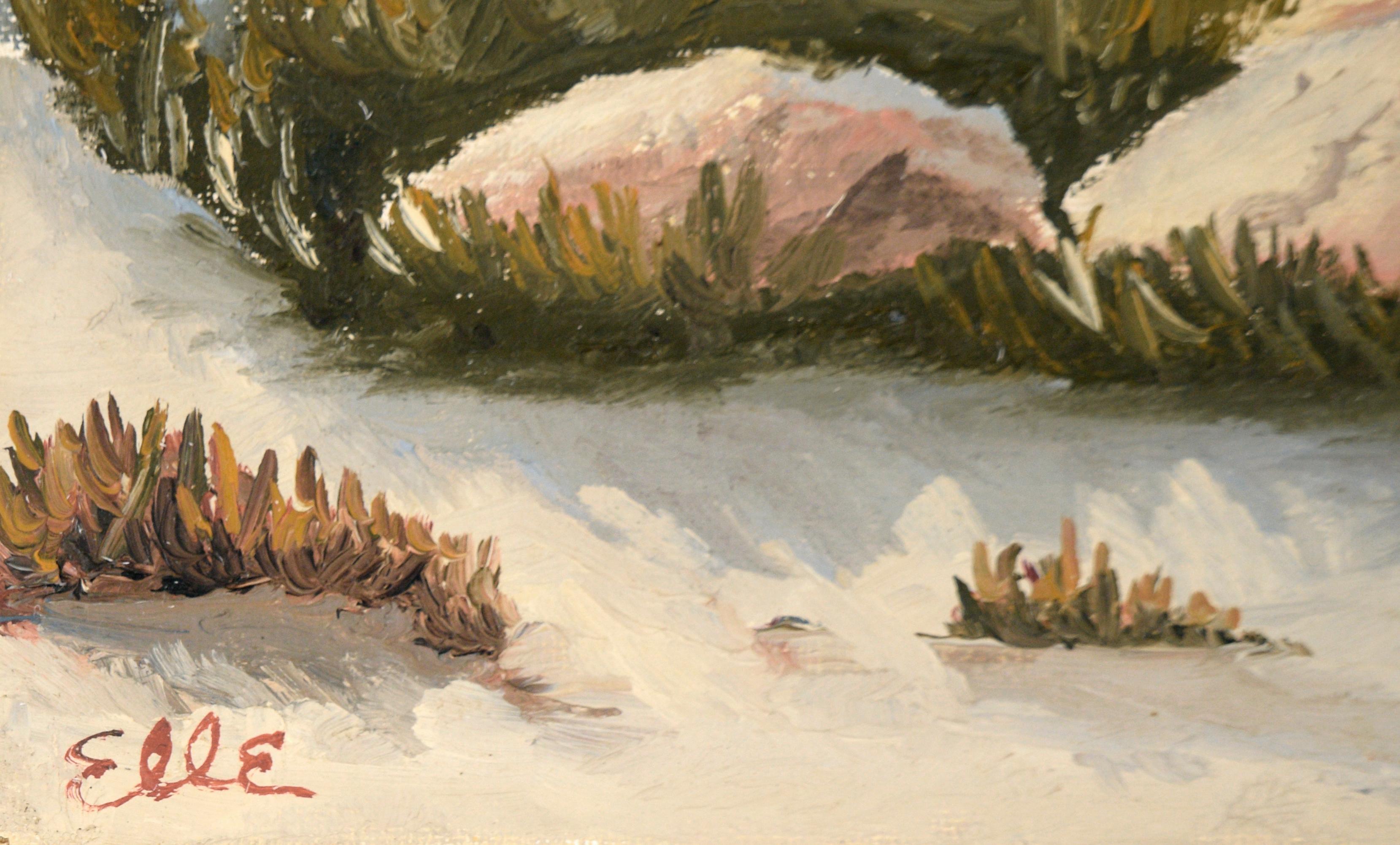 Paisaje de la playa de Carmel - Óleo sobre tabla de artista en venta 4