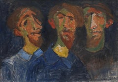 Carvallo After Van Dyck (1599-1641) - Oil, Self Portrait in Three Positions