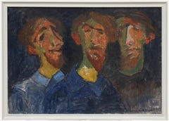 Carvallo After Van Dyck (1599-1641) - Oil, Self Portrait in Three Positions