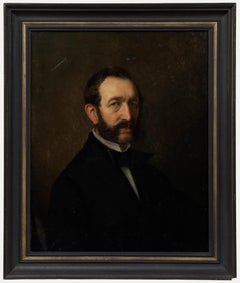 Caspar Ludwig Goerke (1822-1896) - Framed 1879 Oil, Portrait of a Gentleman