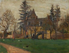 Cecile Hertz-Eyrolles (1875-1974) - 20th Century Oil, Manor Gardens