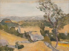 Cecile Hertz-Eyrolles (1875-1974) - Framed Mid 20th Century Oil, Golden Valley