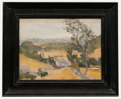 Cecile Hertz-Eyrolles (1875-1974) - Framed Mid 20th Century Oil, Golden Valley