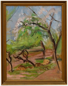 Cecile Hertz-Eyrolles (1875-1974) - Gerahmtes Ölgemälde, weiße Blüte, Mitte des 20. Jahrhunderts
