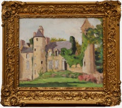 Cecile Hertz-Eyrolles (1875-1974) - Óleo enmarcado, Las torres del castillo