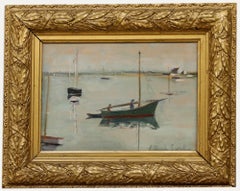 Cecile Hertz-Eyrolles (1875-1974) - Framed Oil, The Little Green Boat