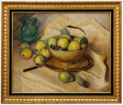 Cecile Hertz-Eyrolles (1875-1974) - Mid 20th Century Oil, A Study Of Pears