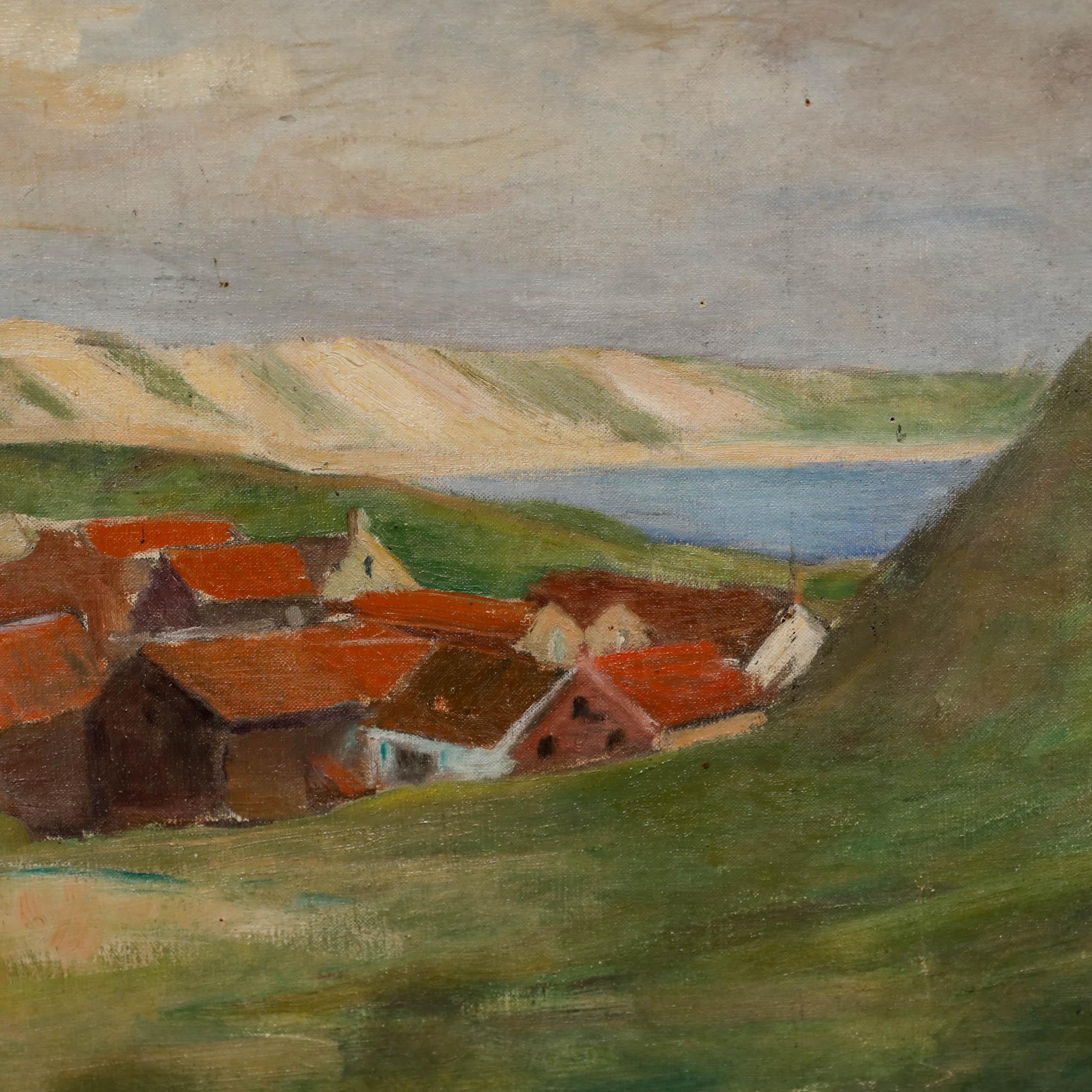 Cecile Hertz-Eyrolles (1875-1974), Óleo sobre lienzo. Sin firmar. Sello del Studio A en el verso. 