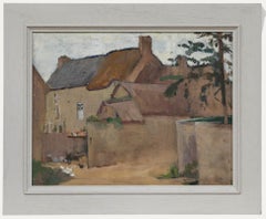 Cecile Hertz-Eyrolles (1875-1974) - Mid 20th Century Oil, Approaching the Farm