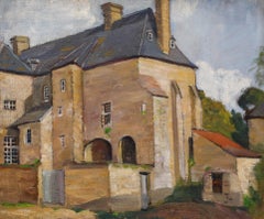 Cecile Hertz-Eyrolles (1875-1974) - Mid 20th Century Oil, Beynac, France