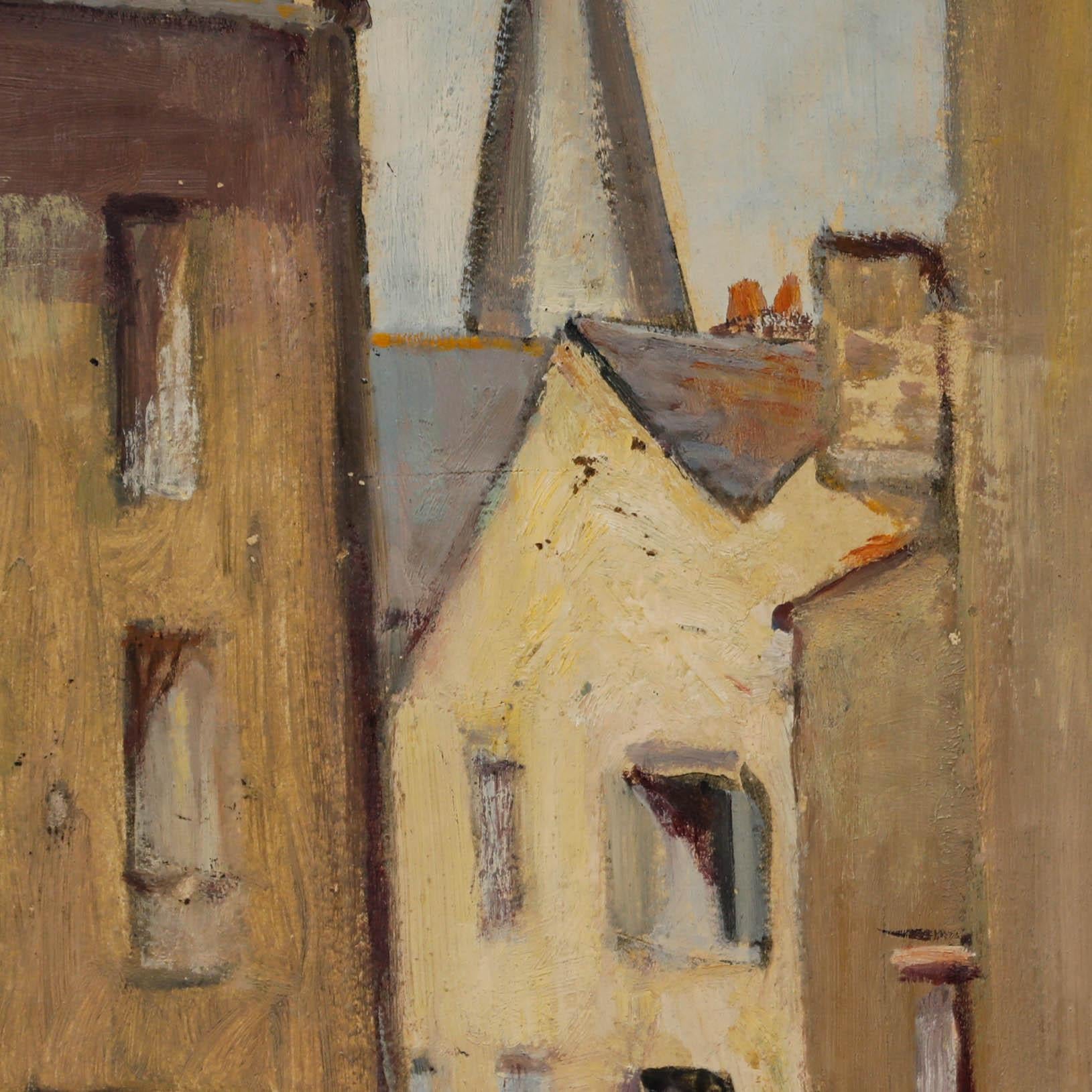 Cecile Hertz-Eyrolles (1875-1974) – Ölgemälde, von The Fountain, Mitte des 20. Jahrhunderts im Angebot 1