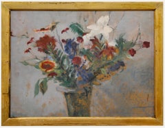 Cecile Hertz-Eyrolles (1875-1974) - Öl, Echinacea und Lilien, Mitte des 20. Jahrhunderts