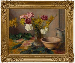 Cecile Hertz-Eyrolles (1875-1974) - Óleo de mediados del siglo XX, Recortes de flores