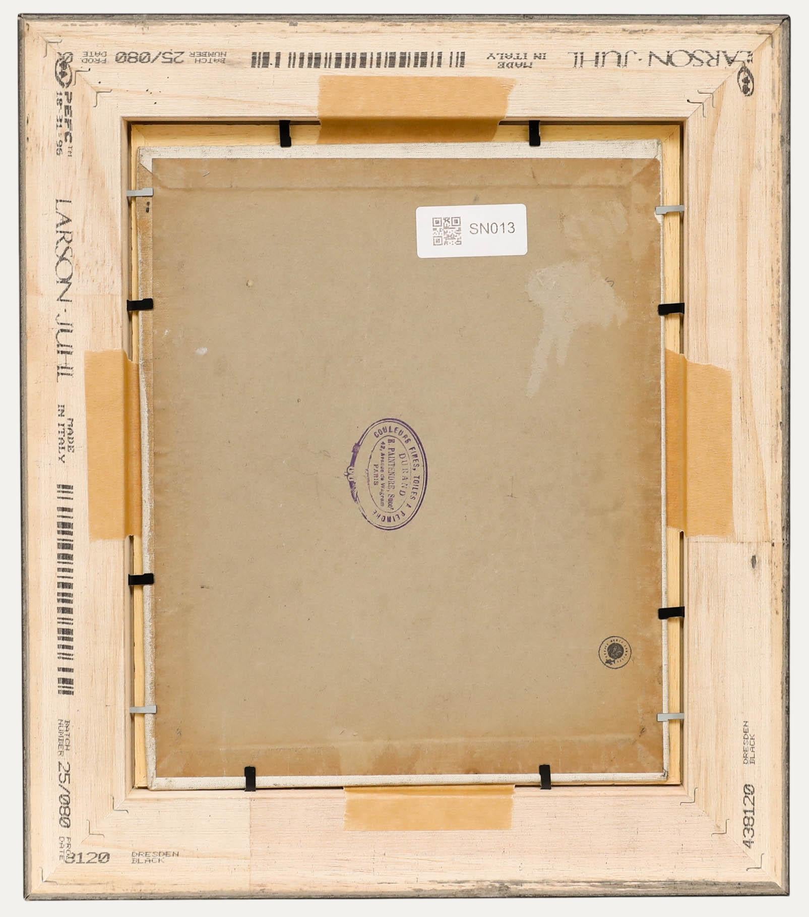 Cecile Hertz-Eyrolles (1875-1974) - Mitte 20. Jahrhundert Öl, Dame mit Korb (Schwarz), Figurative Painting, von Unknown