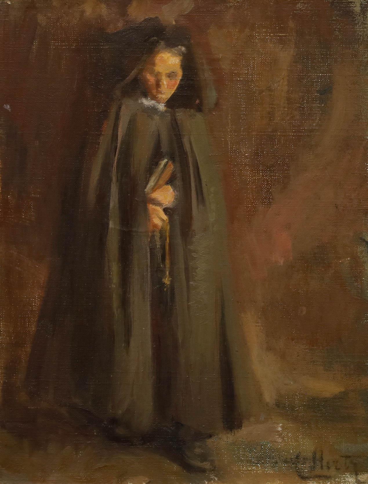 Cecile Hertz-Eyrolles (1875-1974) - Mid 20th Century Oil, Portrait of a Nun - Painting by Unknown