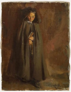 Cecile Hertz-Eyrolles (1875-1974) - Mid 20th Century Oil, Portrait of a Nun