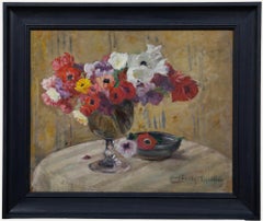 Cecile Hertz-Eyrolles (1875-1974) - Mid 20th Century Oil, Spring Flowers