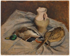 Cecile Hertz-Eyrolles (1875-1974) - Ölgemälde, Stillleben mit Geflügel, Mitte des 20. Jahrhunderts